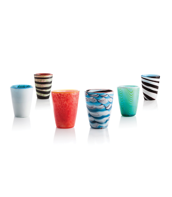 Mares Tumbler MIX1 Set 6 Bicchieri Colorati Fatti a Mano